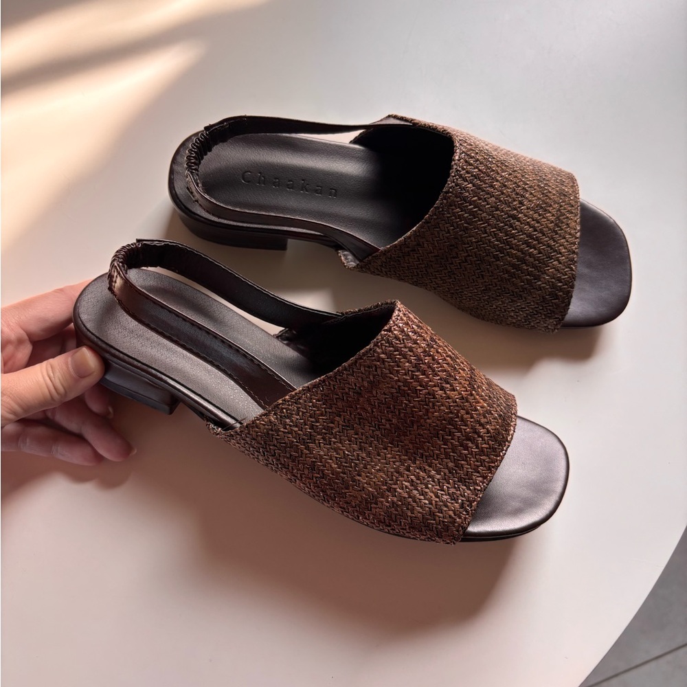 CHAAKAN Laa Rattan Banding Strap Sandals (KP 230 / US 6)